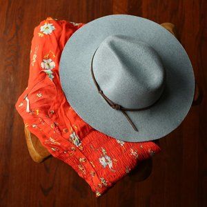 Free People Dress Sz XS and DPC Felt Packable Hat